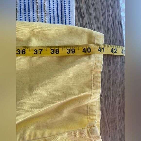 Xirena Baylor Yellow Twill Cotton High Rise Straight Trouser Pants Womens 27 - Picture 15 of 16